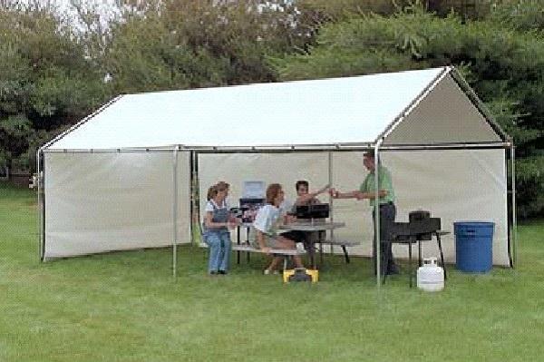 18'Wx20'Lx11'H backyard party tent